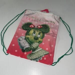 2014 Epcot Flower & Garden Festival Minnie Mouse Topiary DrawString (0287)